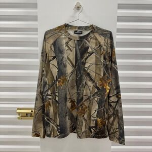 Coretec Mens XL RealTree Camo Long Sleeve Performance Shirt Hunting Camouflage
